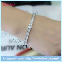 Elegant lady Micro inlays 925 silver bracelet wholesale top 20 most popular jewelry